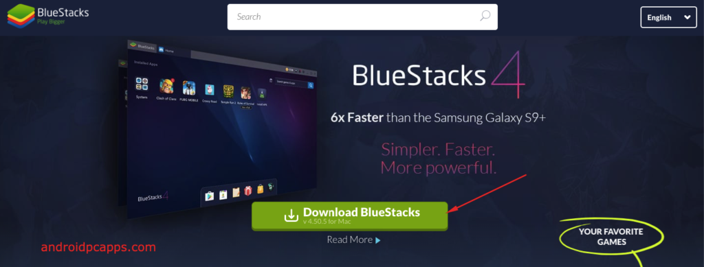 Install bluestack for PC